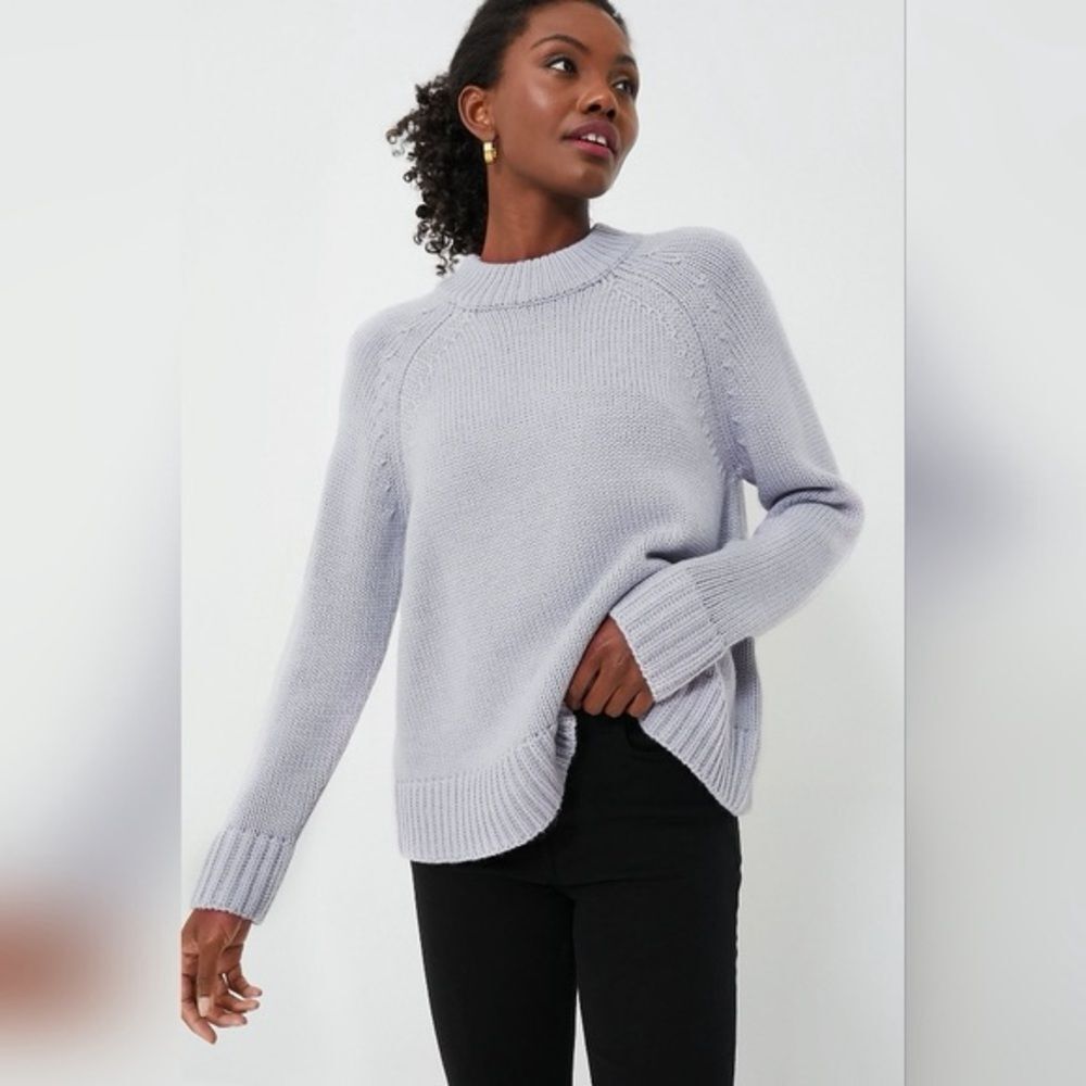 Tuckernuck Gray Claude Crewneck Long Sleeve Wool Blend Knit Pullover Sweater XS